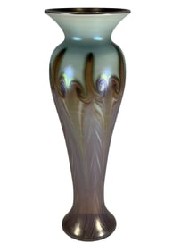 Vandermark Merrit Iridescent Art Glass Vase