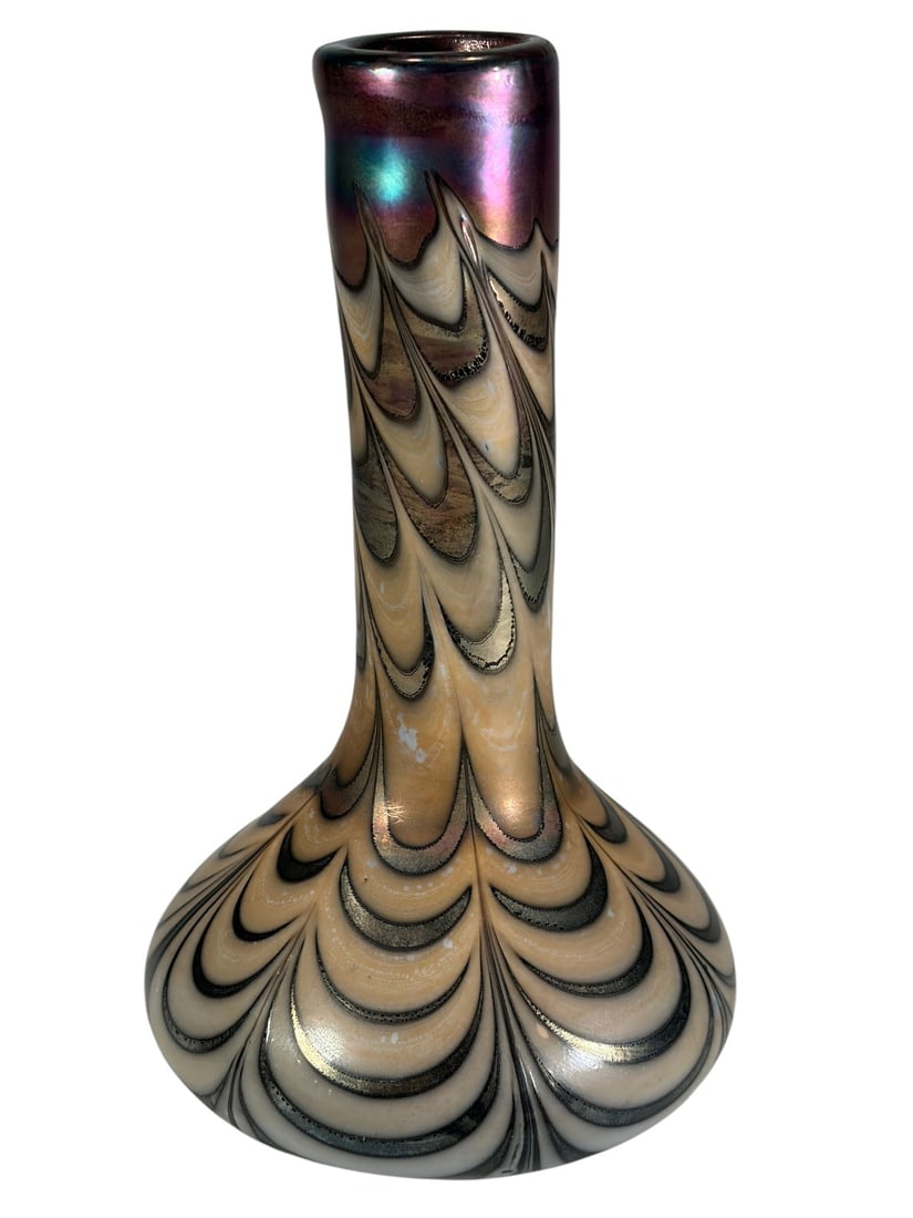 Igor Muller Style Iridescent Art Glass Vase (1 of 7)