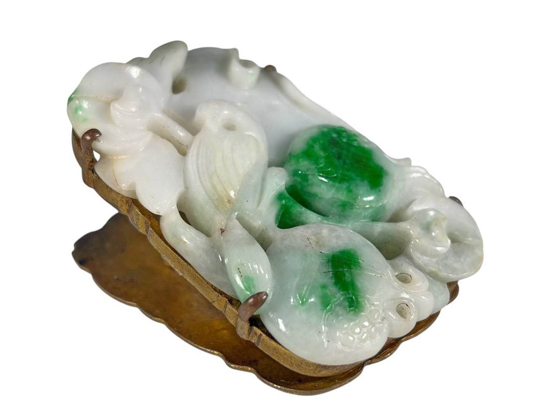 Chinese Carved Jade & Bronze Paper Clip (1 of 6)