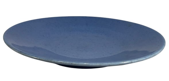 Antique Chinese Glazed Blue Porcelain Dish