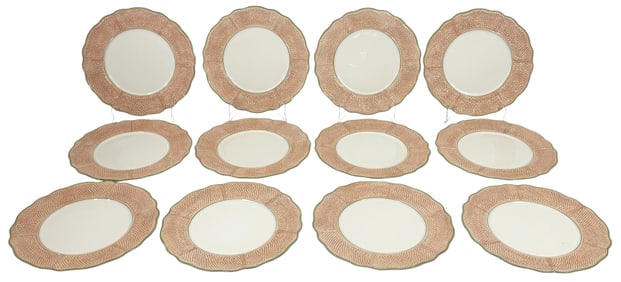 Vietri Italian Ceramic 12" Dinner Plates 12pc SET