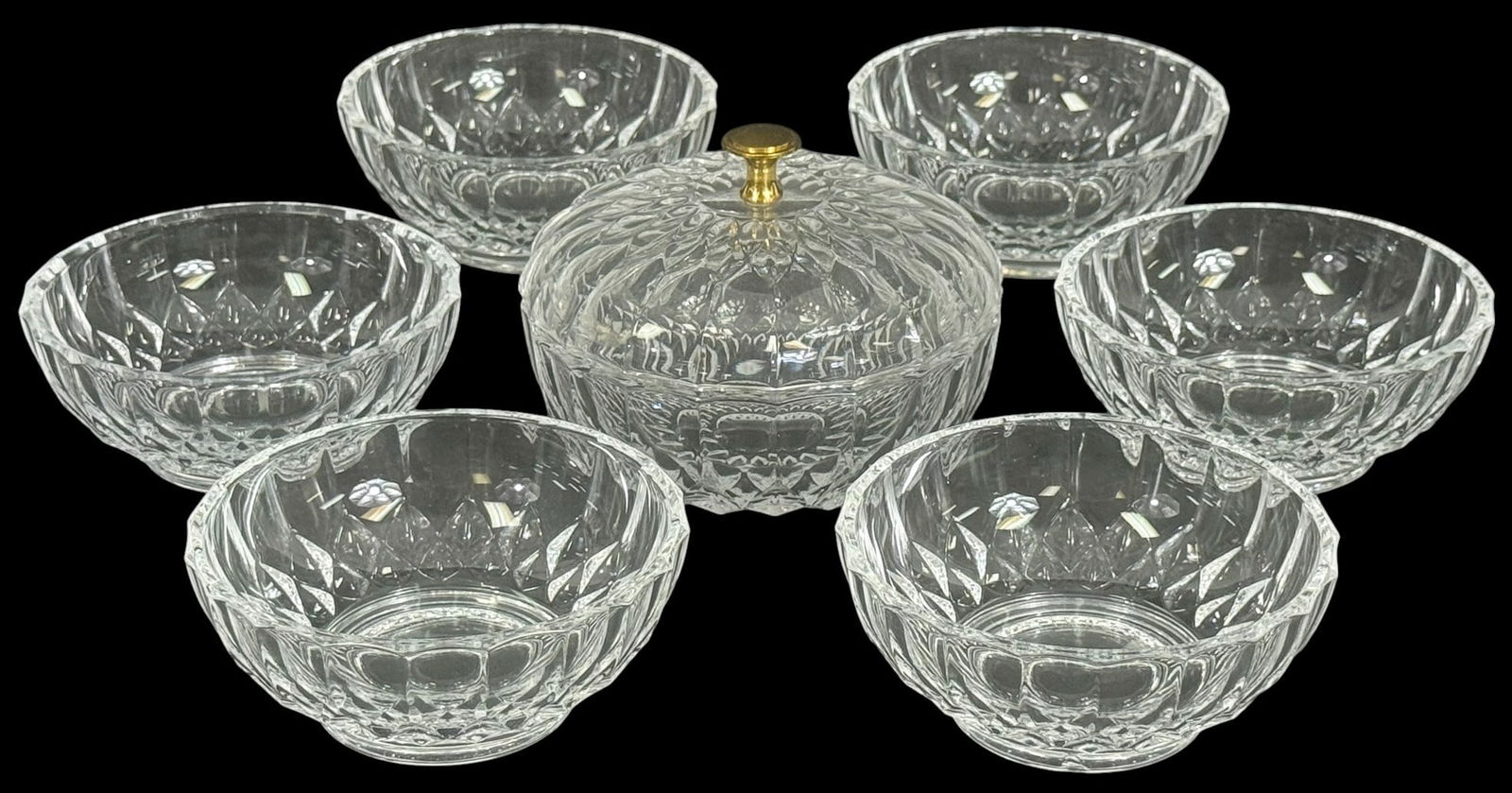 Val Saint Lambert Crystal Dessert Set 7pc SET (1 of 10)