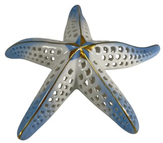 Herend Hungarian Reticulated Porcelain Starfish