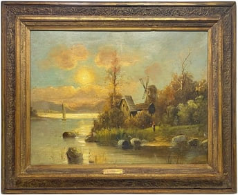 20th C. Oil Painting on Canvas after A. Volpini
