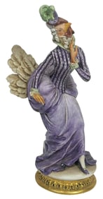 B Merli for King's Porcelain Chicken Lady Figurine