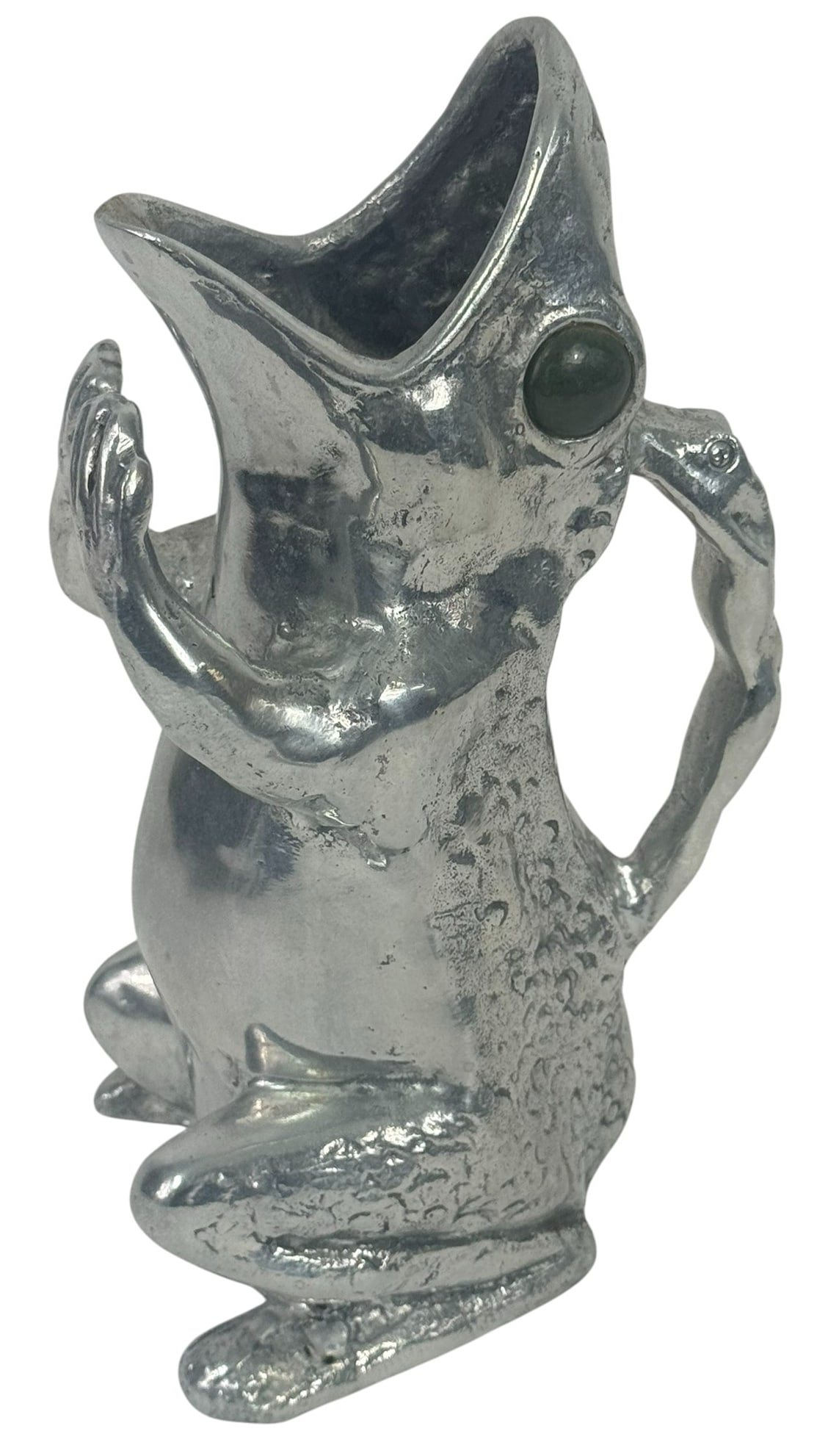 Vintage Arthur Court Aluminum Frog Pitcher, 1978 (1 of 8)