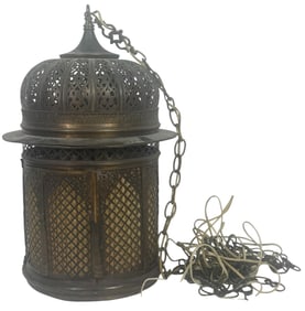 Moorish-Style Hanging Bird Cage Light Fixture