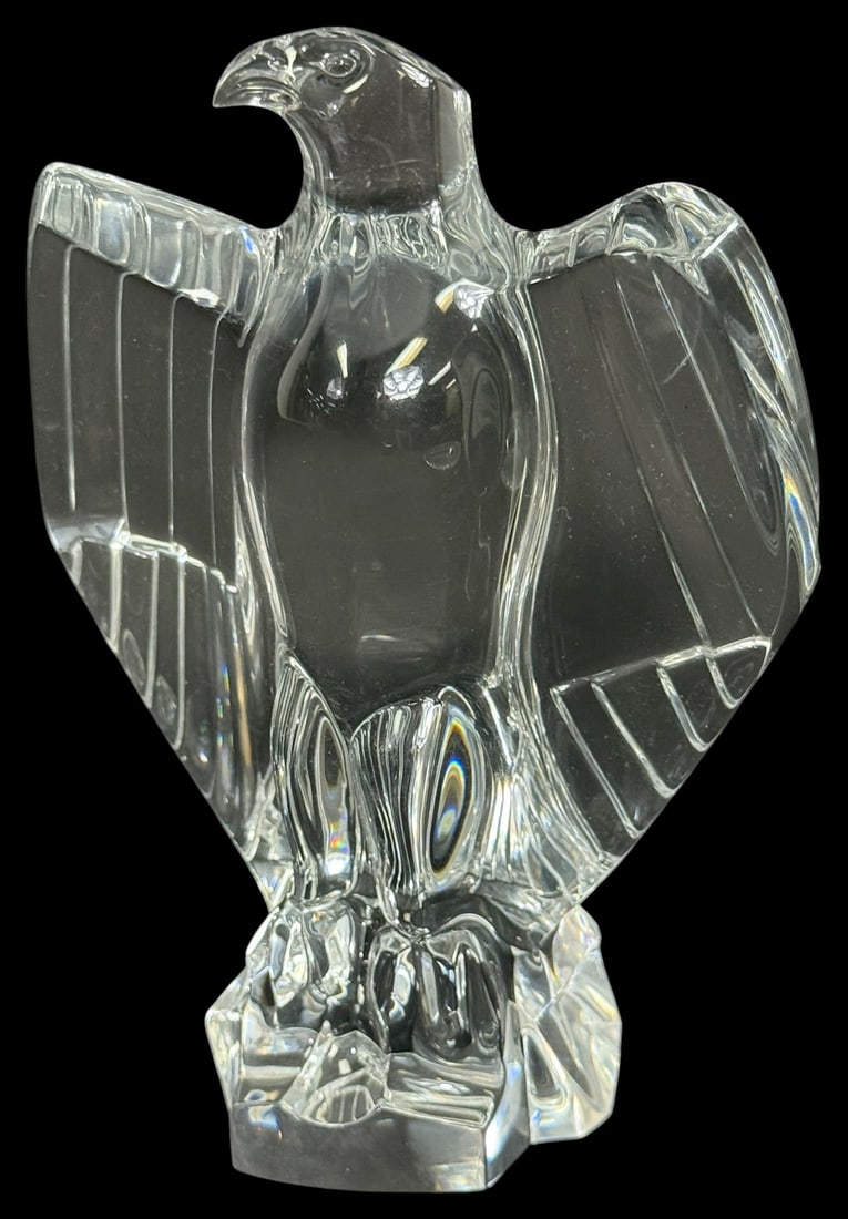 Baccarat French Clear Crystal Eagle Sculpture (1 of 6)