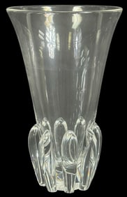 Steuben Crystal Lotus Vase by George Thompson