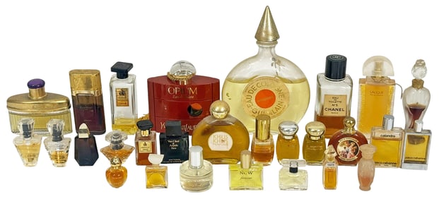 Group of Vintage Designer Perfume Bottles 28pc LOT