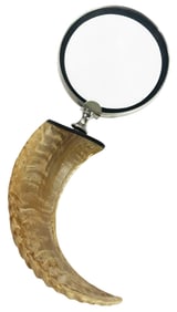 Vintage Magnifying Glass with Faux Horn Handle
