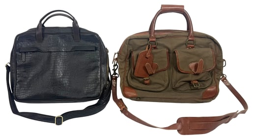 Ralph Lauren & Lucaldo Briefcase Bags 2pc LOT