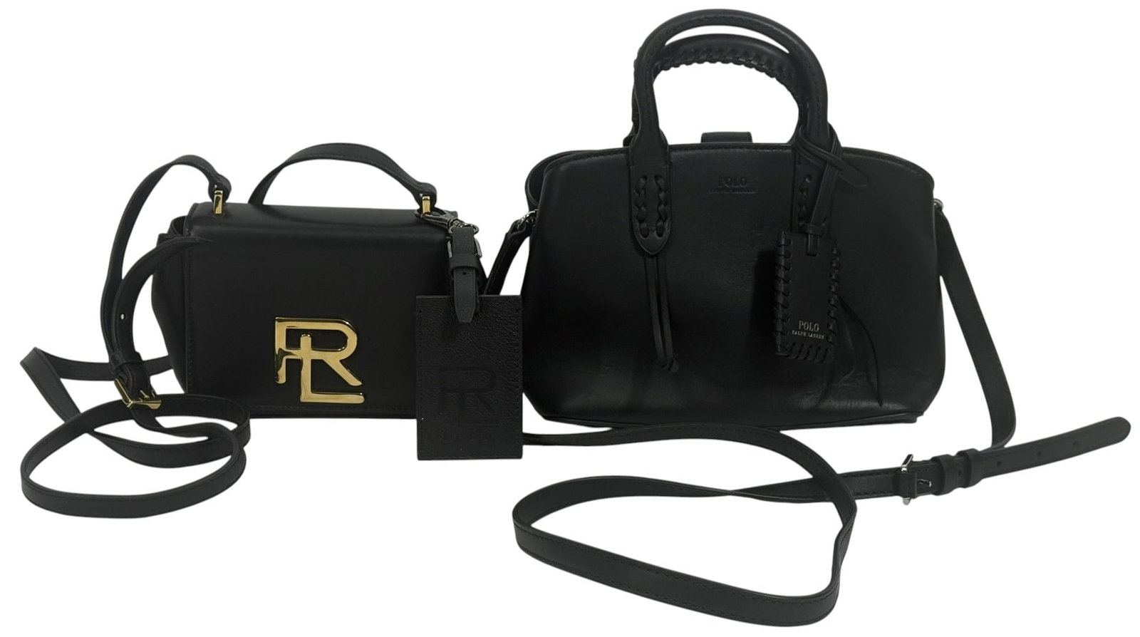Ralph Lauren Leather Crossbody & Handbag 2pc LOT (1 of 6)