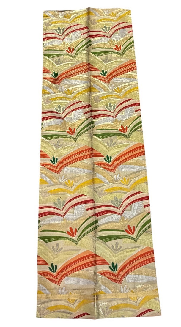Japanese Kimono Obi Belt Gold & Silver Embroidery (1 of 5)