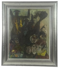 F. De Soomer 20th C. Oil Painting on Board SIGNED