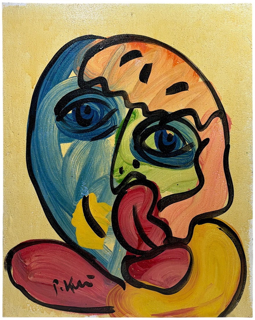 Peter Robert Keil B.1942 German Oil Painting '95 (1 of 4)