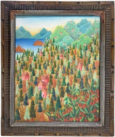 Frantz Legros B.1949 Haitian Painting on Canvas