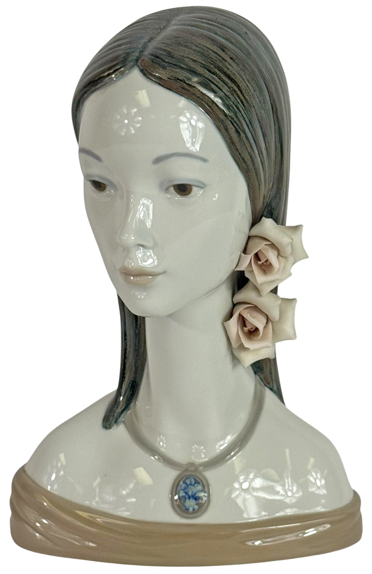 Lladro Spanish Porcelain Maja Head Figure #4668 (1 of 4)