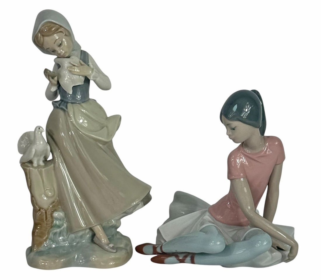 Lladro Spanish Porcelain Figurines 2pc LOT (1 of 5)