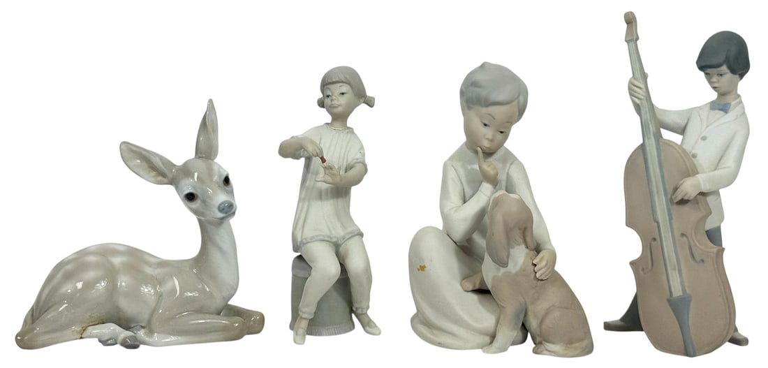 Lladro Spanish Porcelain Figurines 4pc LOT (1 of 5)