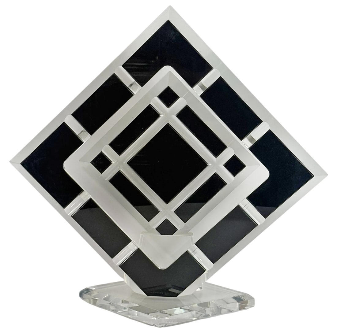 David Muniz Modern Lucite Acrylic Sculpture SIGNED (1 of 5)