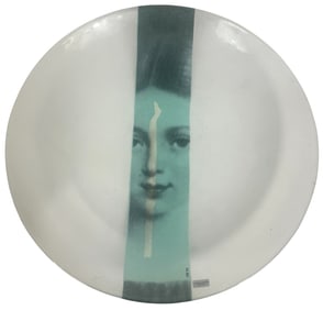 Lindshammar Swedish Art Glass Center Bowl 15"