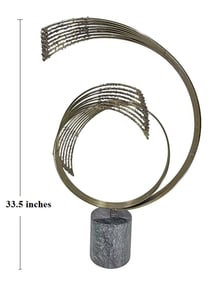 Curtis Jere Style Windswept Brass Modern Sculpture