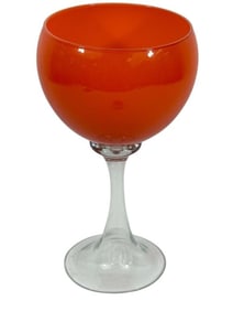 Large Mid Century Modern Art Glass Goblet Vase 12"