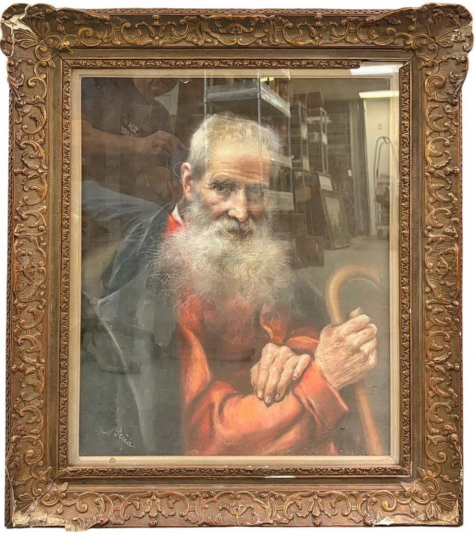 Maximino Pena y Munoz European Pastel Painting (1 of 9)