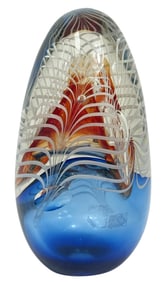 Artist Signed & Dated Studio Art Glass Model, 1990