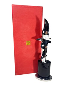 CIP Chrome & Crystal Fly Eagle Trophy Sculpture