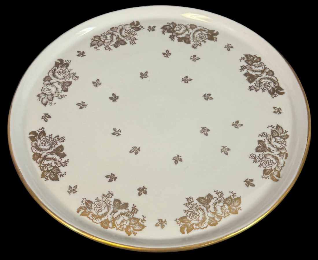 20th C. French Hand Painted Porcelain Cake Stand (1 of 6)