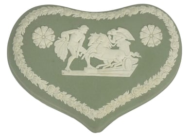 Wedgwood Jasperware Heart-Shaped Trinket Box