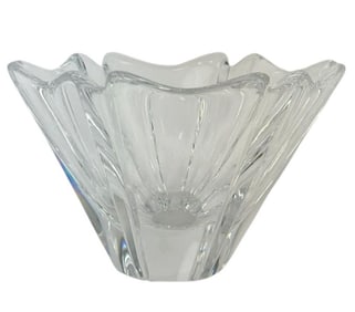 Orrefors Swedish Crystal Art Glass Bowl SIGNED