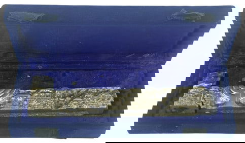 Cast Metal Jerusalem Hanukkah Menorah w/ Box