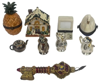 Collection of Charming Decorative Trinkets 9pc LOT