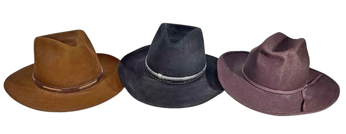 John Stetson, Resistol & J Hats Man Hats 3pc LOT (1 of 14)
