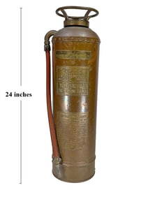 Vintage O.J. Childs Co. Copper Fire Extinguisher