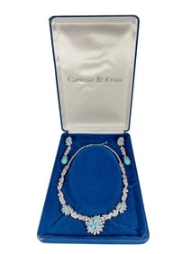 Camrose & Kross 925 Silver Necklace & Earrings