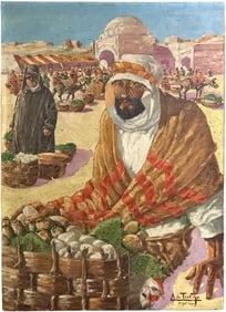 Orientalist Oil Painting on Canvas SIGNED