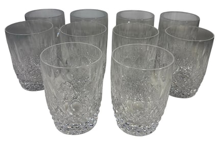 Waterford Colleen Crystal Water Glasses 10pc LOT