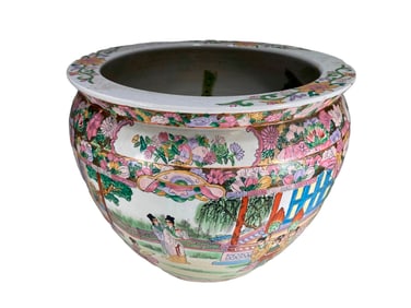 Chinese Famille Rose Porcelain Planter Bowl