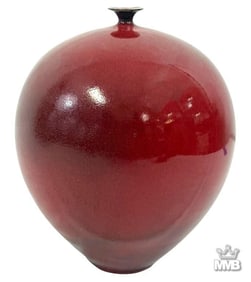 Chinese Sang de Beouf Flambe Glaze Porcelain Vase