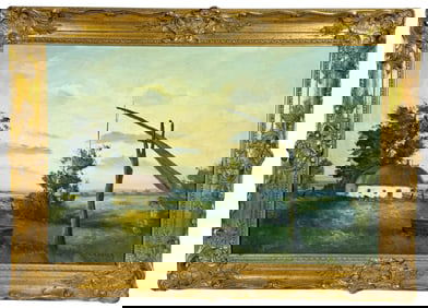 Contemporary Landscape Oil Painting Signed Novak