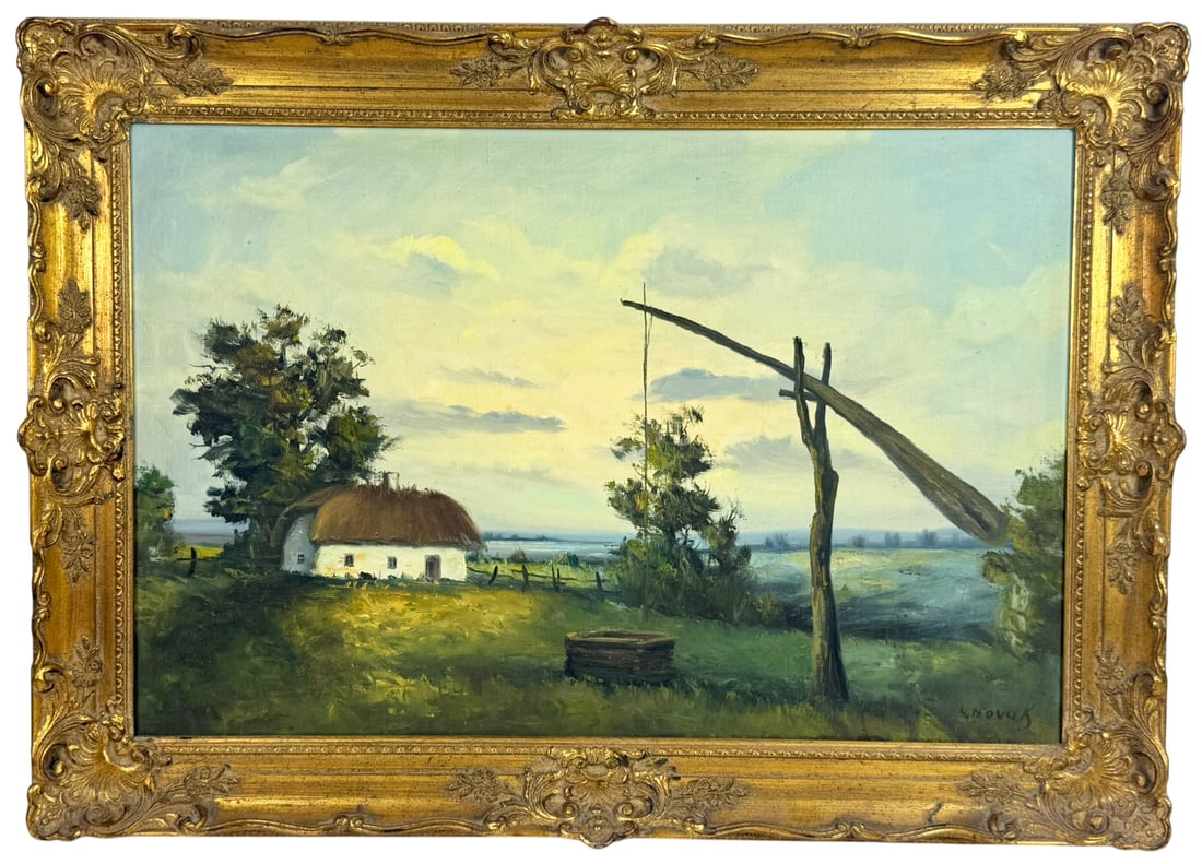 Contemporary Landscape Oil Painting Signed Novak (1 of 2)