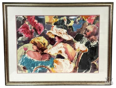 Nitza Flantz Neo Impressionist Color Lithograph