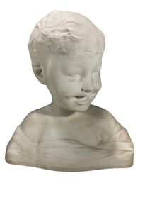 After Desiderio da Settignano Boy Bisque Bust