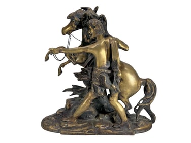 After Guillaume Coustou Marly Horse Bronze Figure