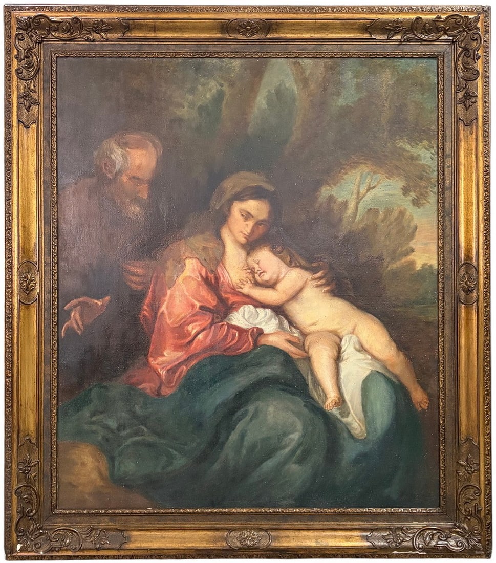 After Van Dyck Madonna & Child Oil Painting (1 of 5)