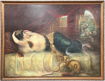 Henri DE COCK (XIX) Oil Painting on Canvas